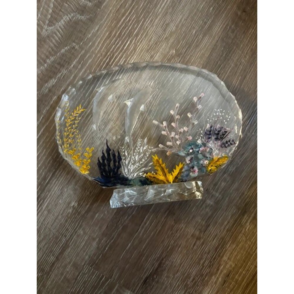 VTG Plastic dolphin sculpture
